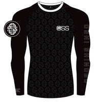 OSS Monogram Rash Guard | Black Long Sleeve