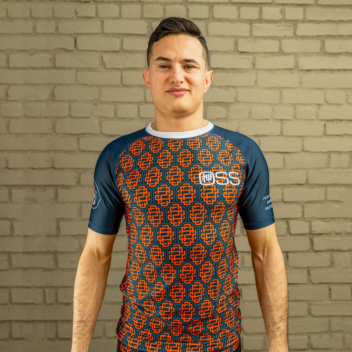 OSS Monogram Rash Guard | Navy