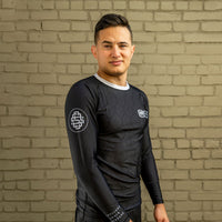 OSS Monogram Rash Guard | Black Long Sleeve