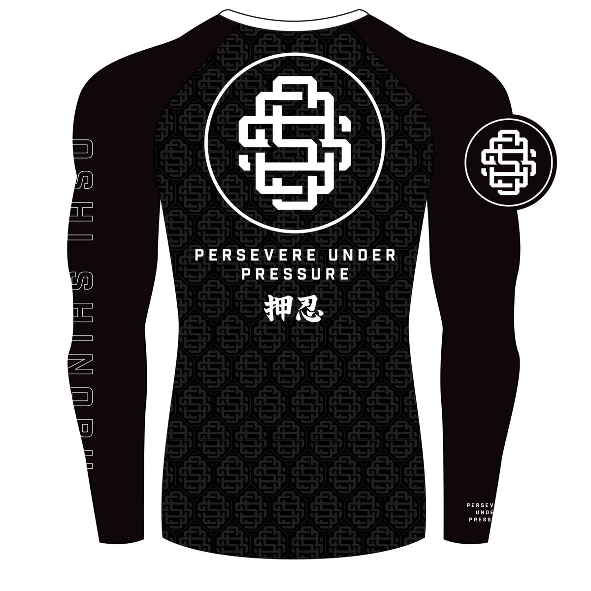 OSS Monogram Rash Guard | Black Long Sleeve