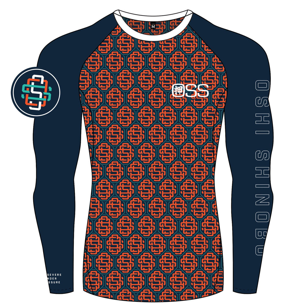 OSS Monogram Rashguard | Navy Long SLeeve